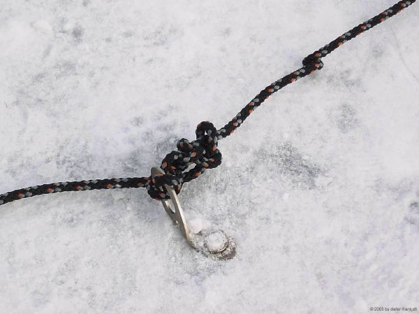 <br>Mit Eisschrauben geht es genauso gut