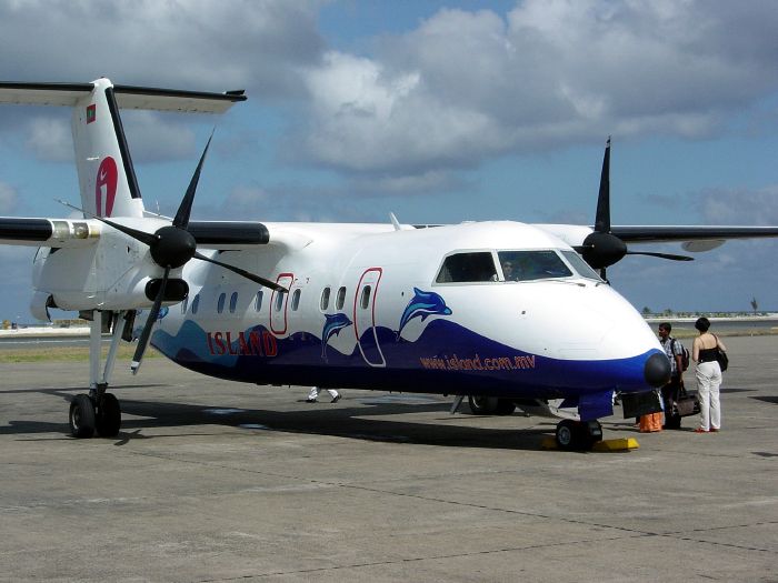 Richtung Kadhdhoo mit einer Dash8