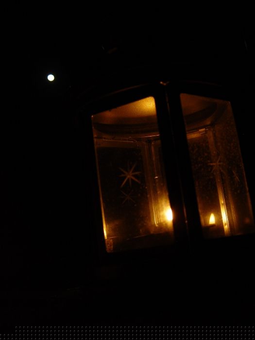Sogar der Mond schaut schon zu